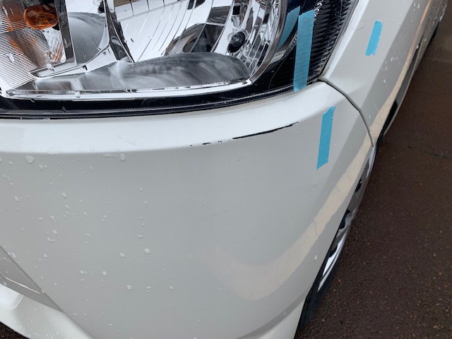 ダイハツ ミライース フロントバンパー修理 | 鈑金修理事例 | 車